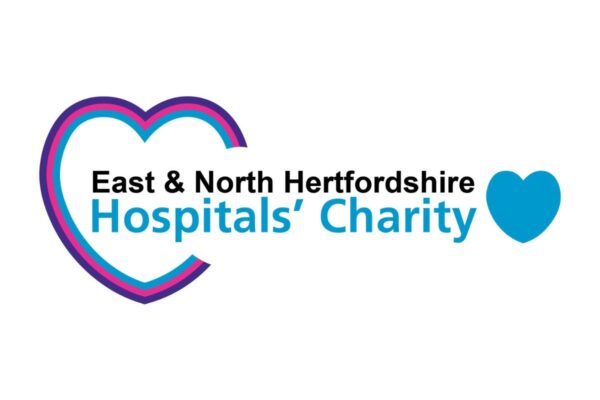 The East and North Hertfordshire Hospitals' Charity logo.